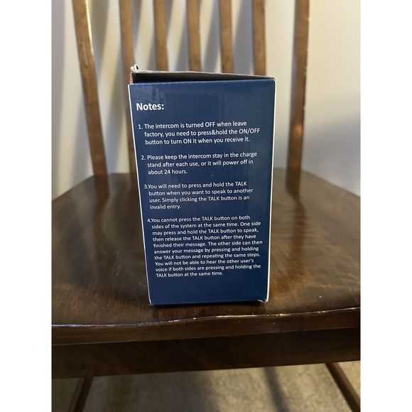 Chtoochy Handheld Wireless Rechargeable Intercom‎ System 4 New C668-P4 - Picture 6 of 9